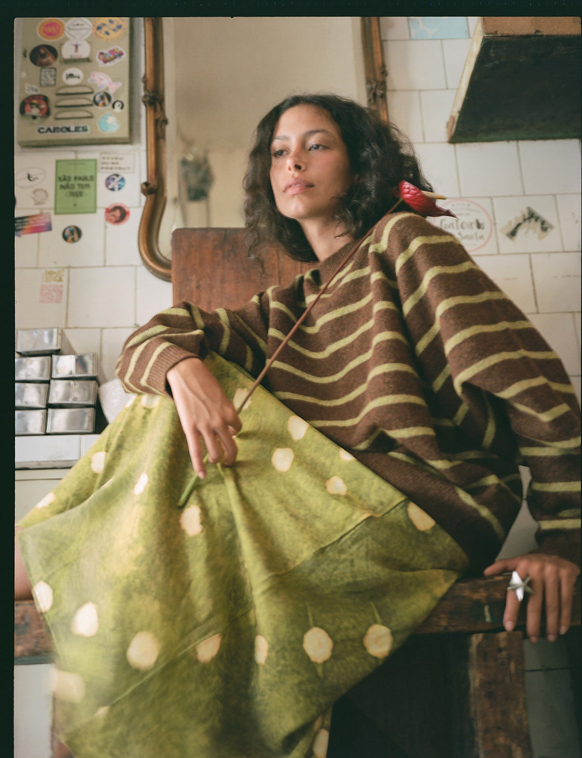 UMORE STRIPE KNIT JUMPER