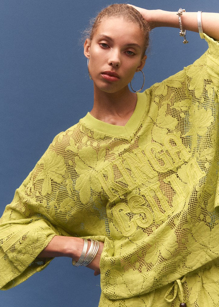 Citron Nova Lace Onyx Tee