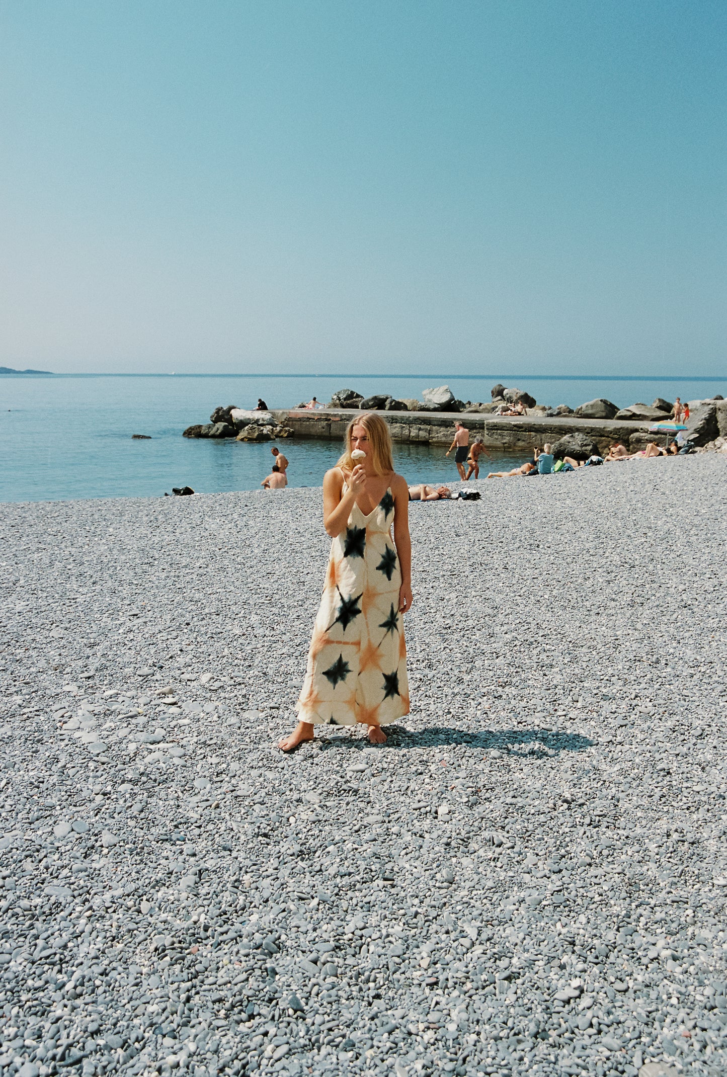 DAJE SHIBORI SLIP DRESS
