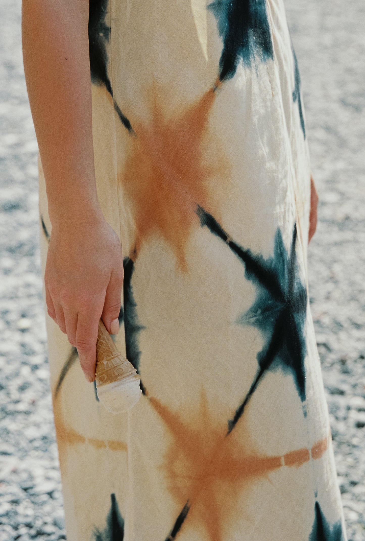DAJE SHIBORI SLIP DRESS