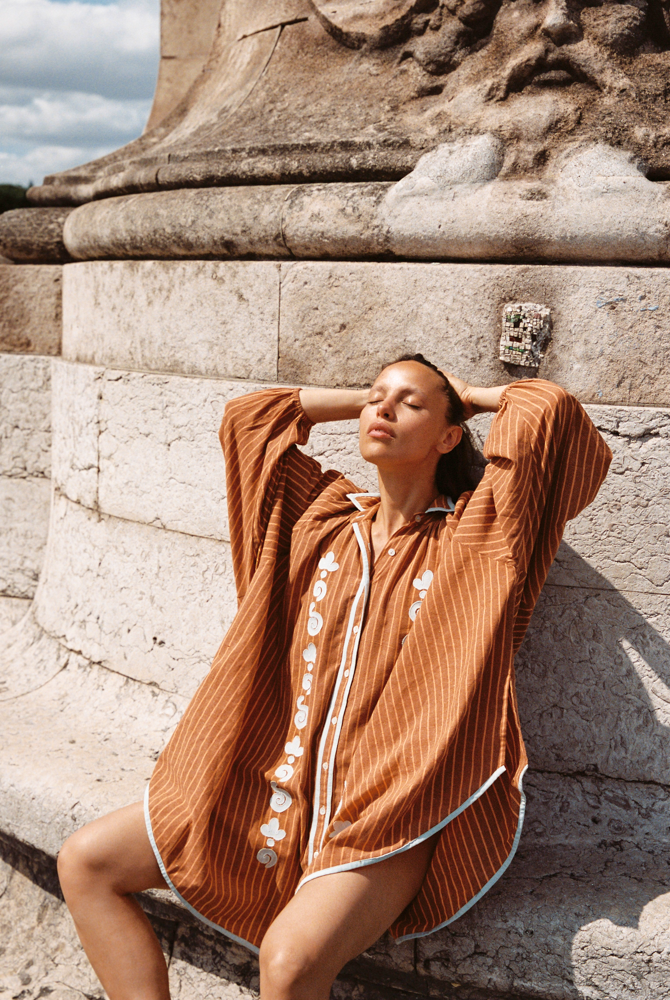 BELLO SWIRL CUPIO SHIRT DRESS