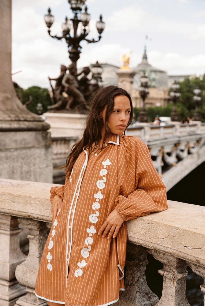 BELLO SWIRL CUPIO SHIRT DRESS