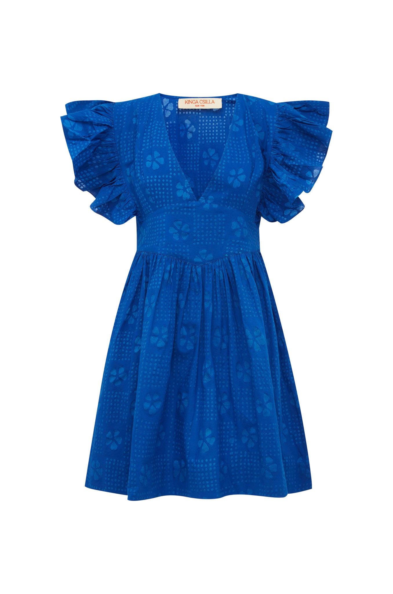 DAPHNE RUFFLE MINI DRESS
