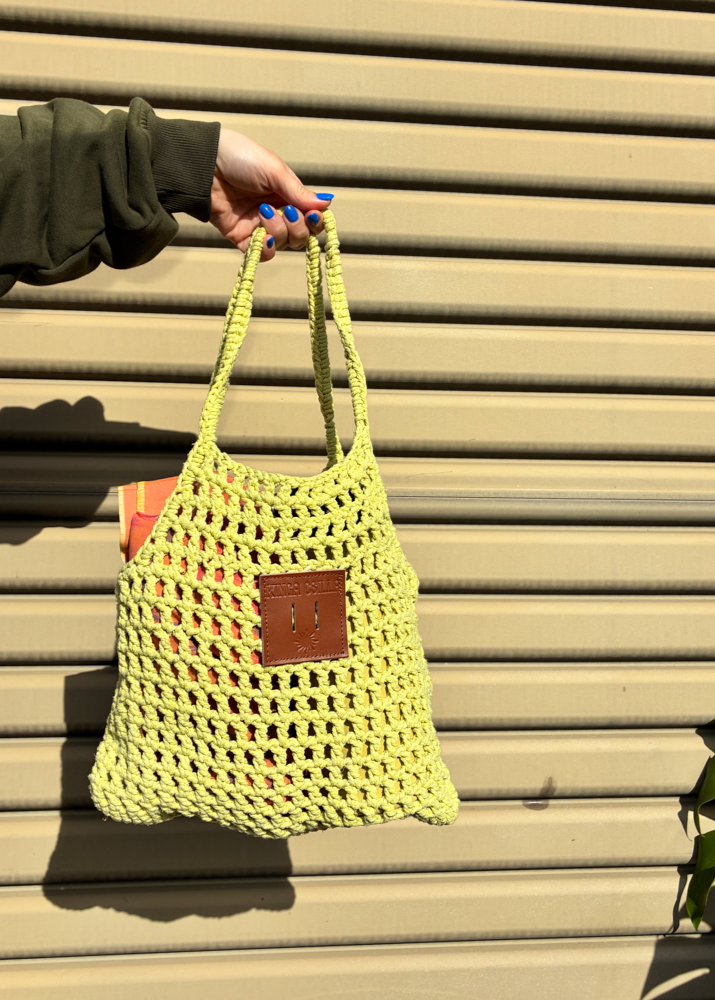 SUNBURST CROCHET TOTE