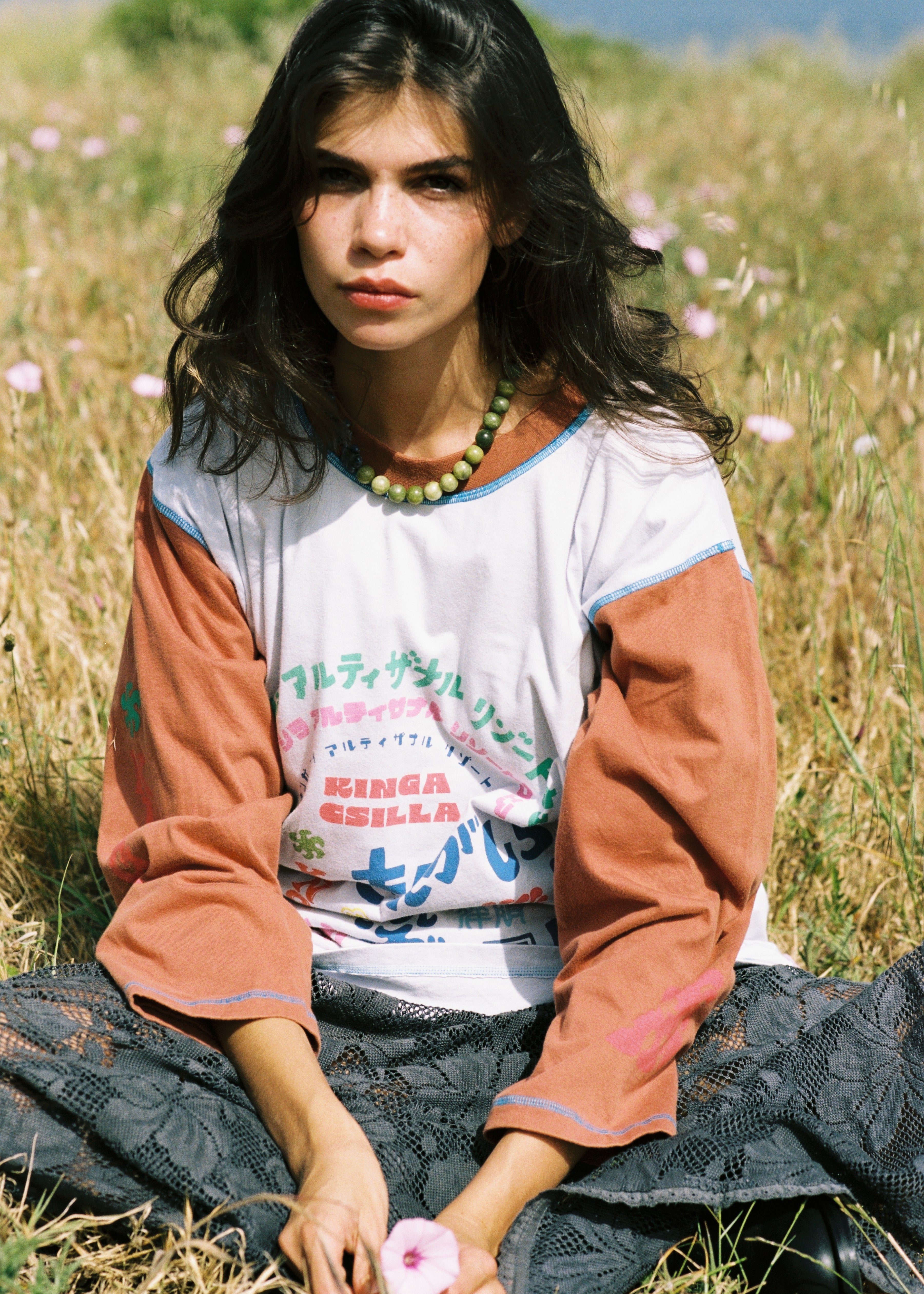 Japanese Sunset Long Sleeve Tee | Kinga Csilla