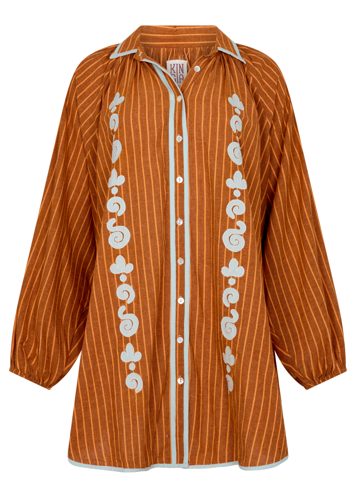 BELLO SWIRL CUPIO SHIRT DRESS