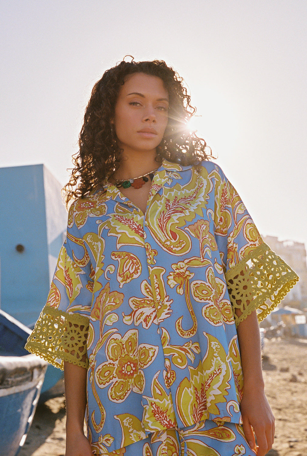 BLUE MILLER LIU BLOUSE