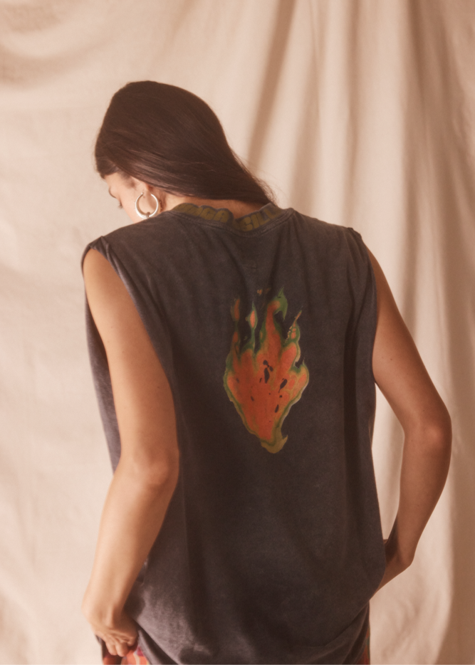 FLAMING BAND TANK