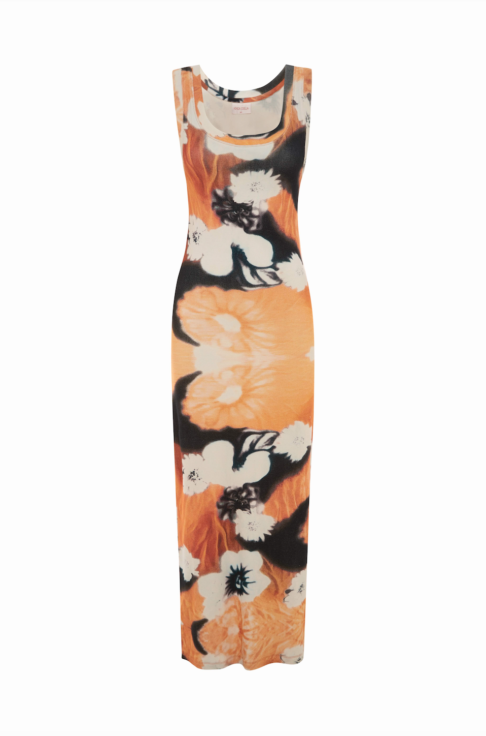 SMOKY DAISY RIB MIDI DRESS