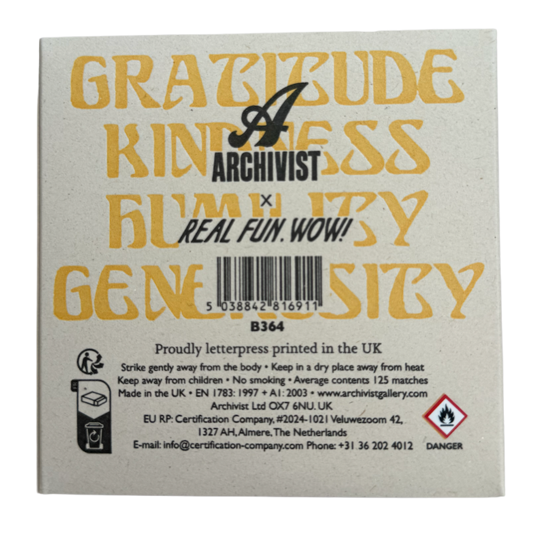 GRATITUDE + KINDNESS SQUARE MATCHBOXES