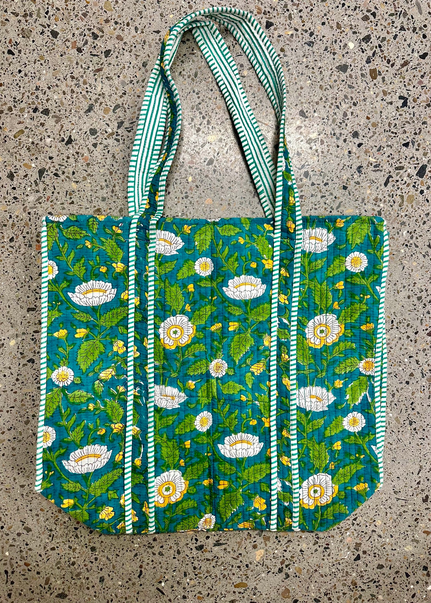 KC INDIAN BLOCK PRINTED KANTHA BAG