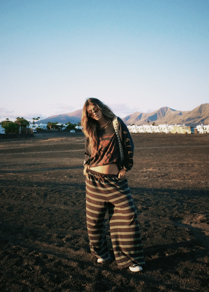 HADES STRIPE WIDE LEG PANT