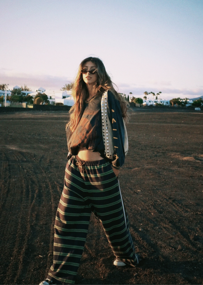 HADES STRIPE WIDE LEG PANT