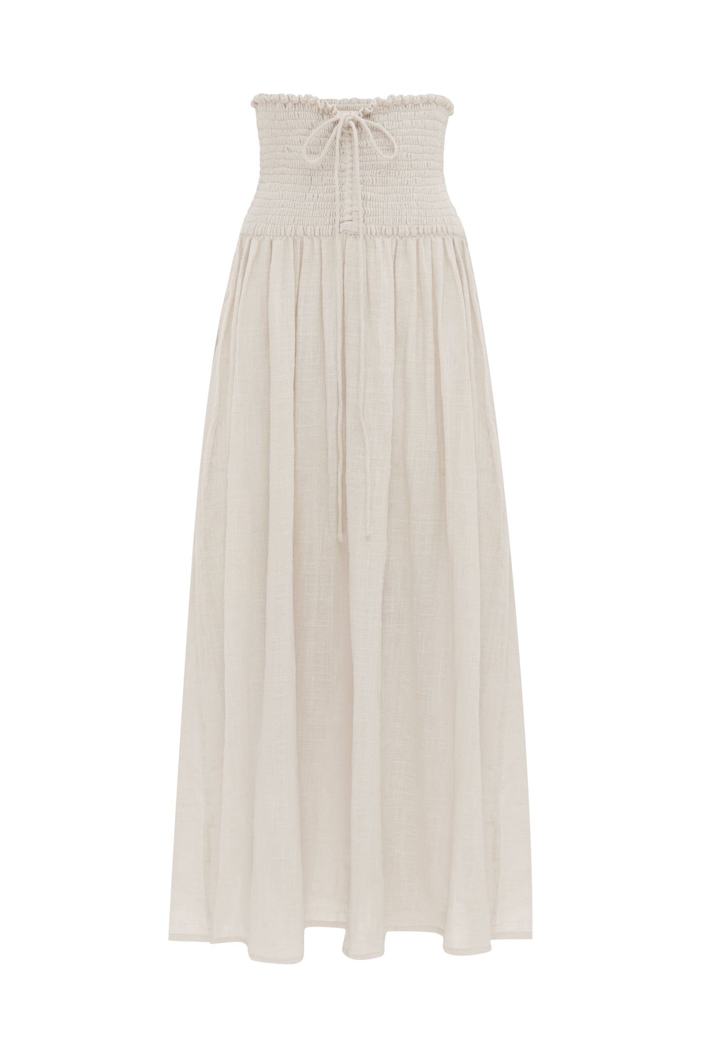 SUPINE SHIRRED SKIRT