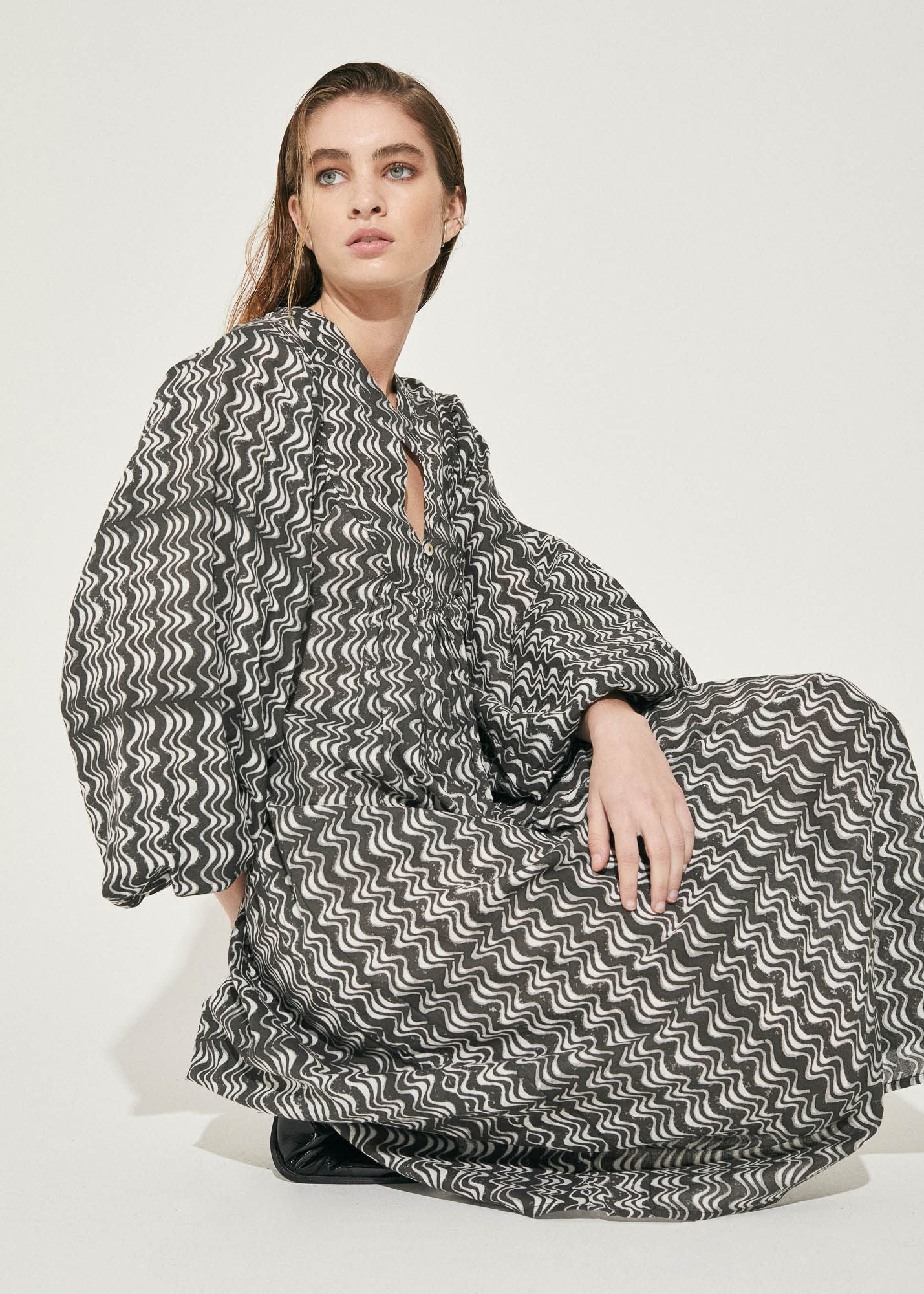 KAAMOS MARRAKESH BUTTON DRESS