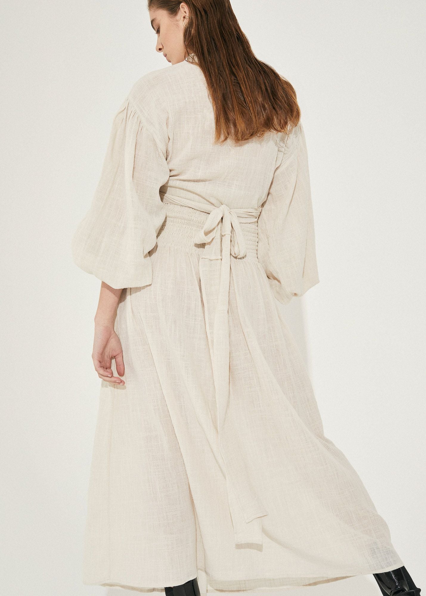 SUPINE SHIRRED SKIRT