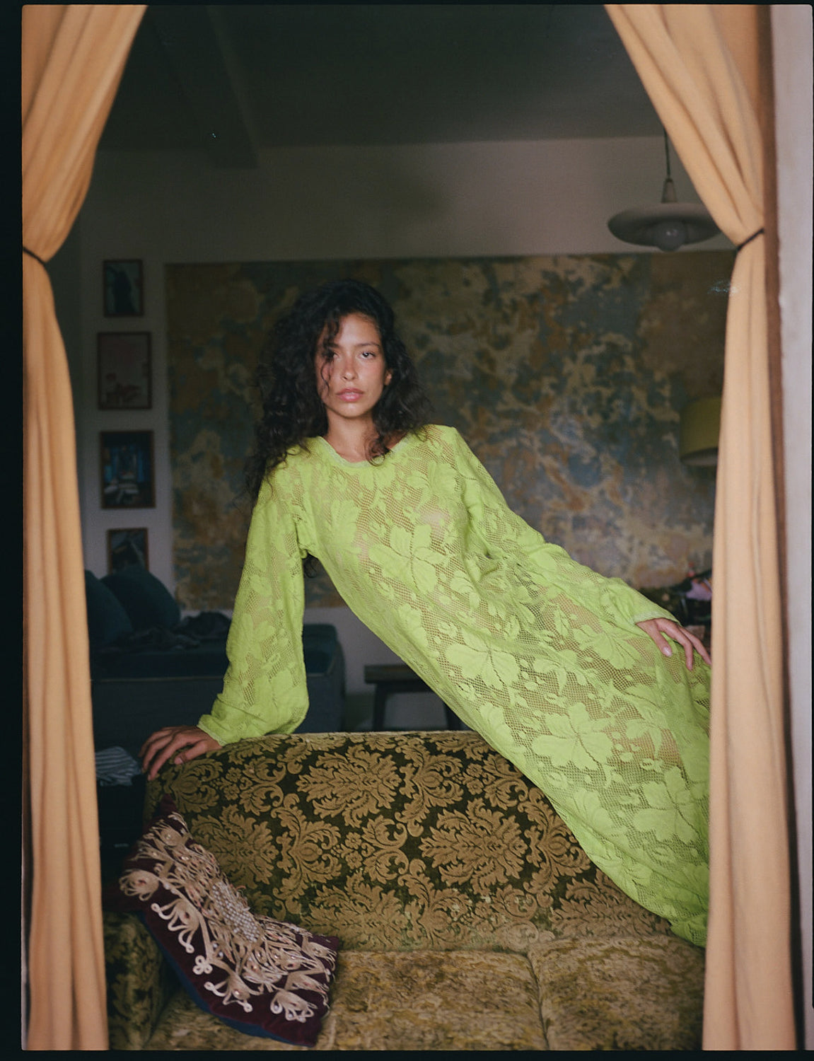 NOVA LACE CHERRY MAXI DRESS