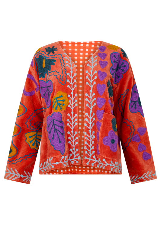 KC SOURCED ARTISANAL EMBROIDERED JACKET