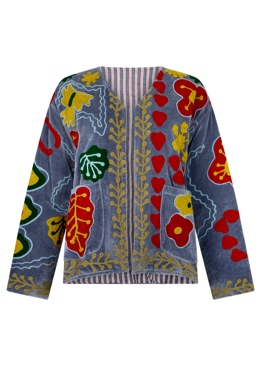 KC SOURCED ARTISANAL EMBROIDERED JACKET