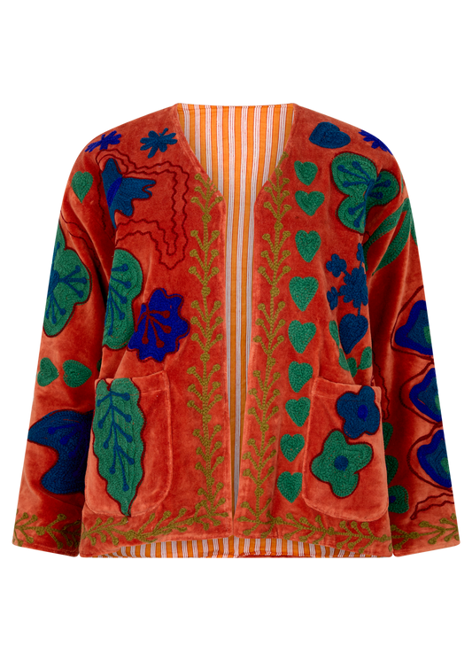 KC SOURCED ARTISANAL EMBROIDERED JACKET