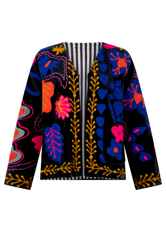 KC SOURCED ARTISANAL EMBROIDERED JACKET