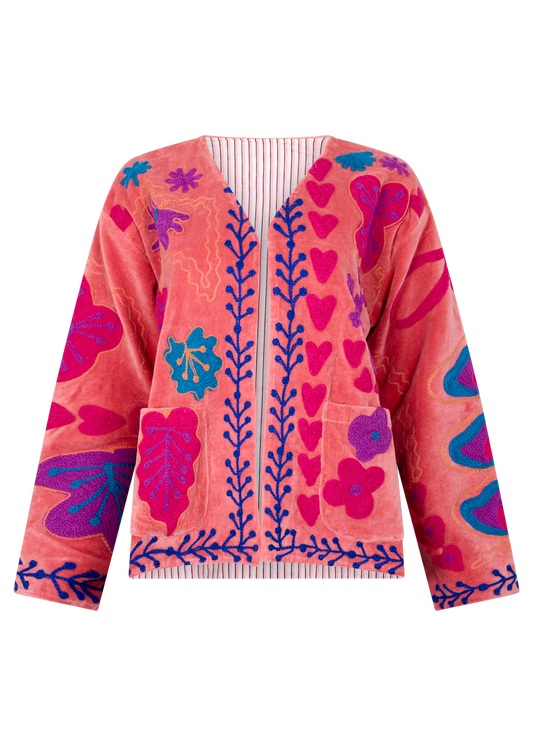 KC SOURCED ARTISANAL EMBROIDERED JACKET