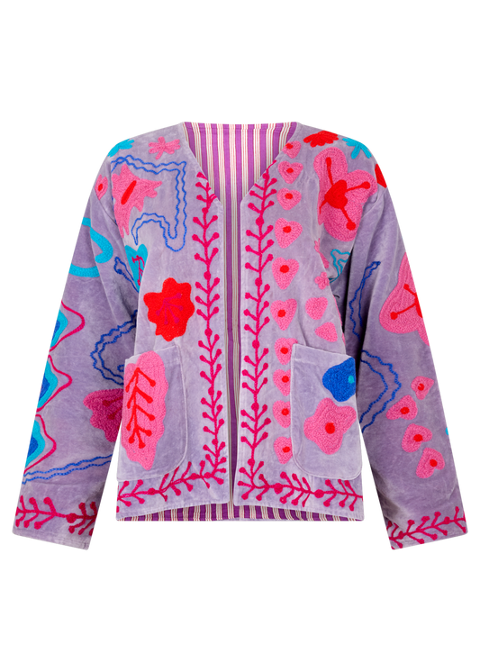 KC SOURCED ARTISANAL EMBROIDERED JACKET