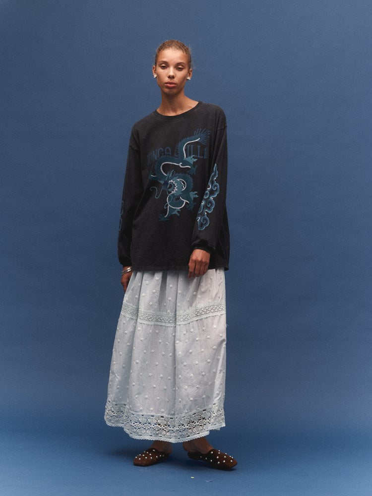 Waves Spot Bardot Maxi Skirt