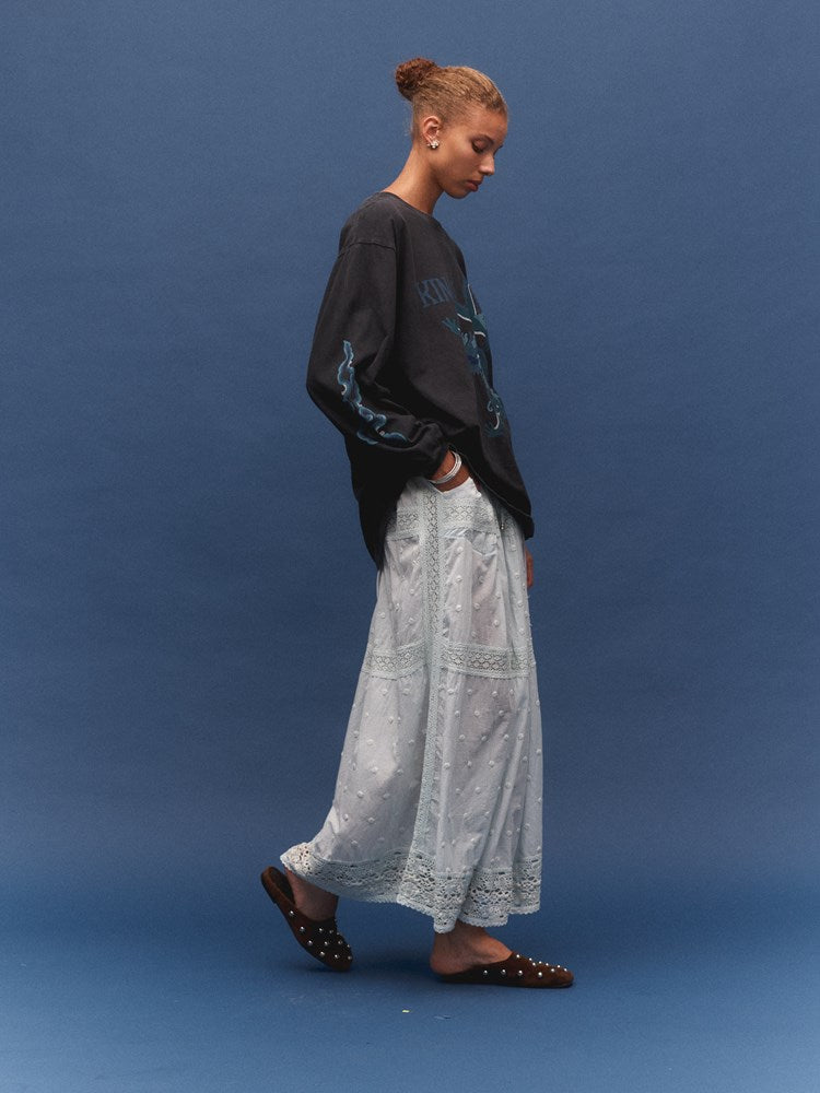 Waves Spot Bardot Maxi Skirt