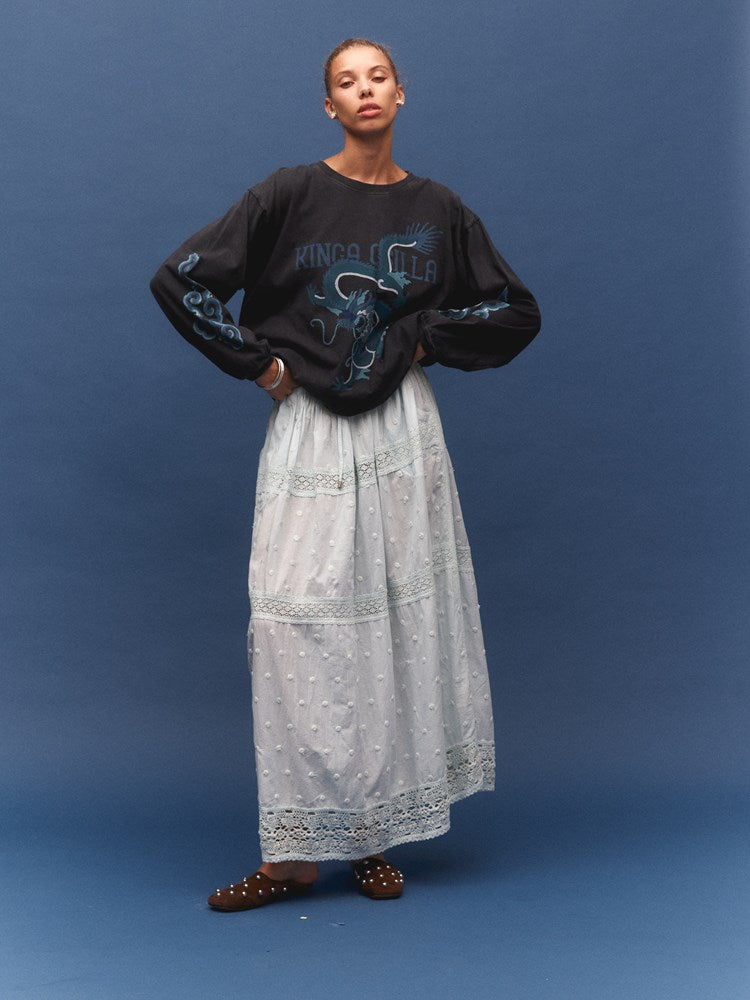 Waves Spot Bardot Maxi Skirt