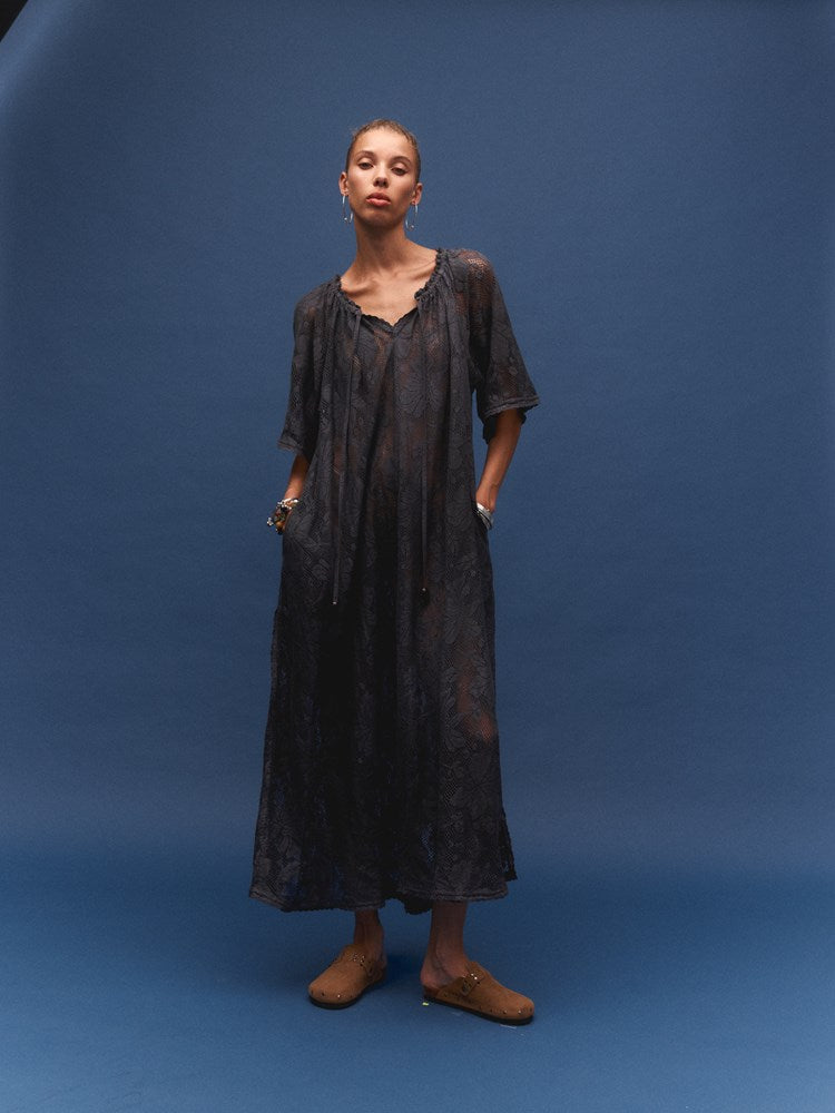 Midnight Lace Primavera Maxi Dress