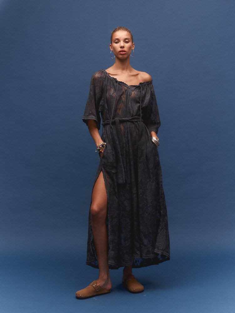 Midnight Lace Primavera Maxi Dress