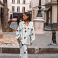 AQUARIUS CHALM SHIRT & COLUMN SKIRT