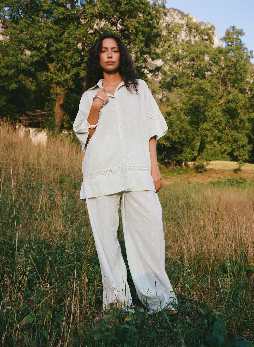 Waves Spot Pant Set