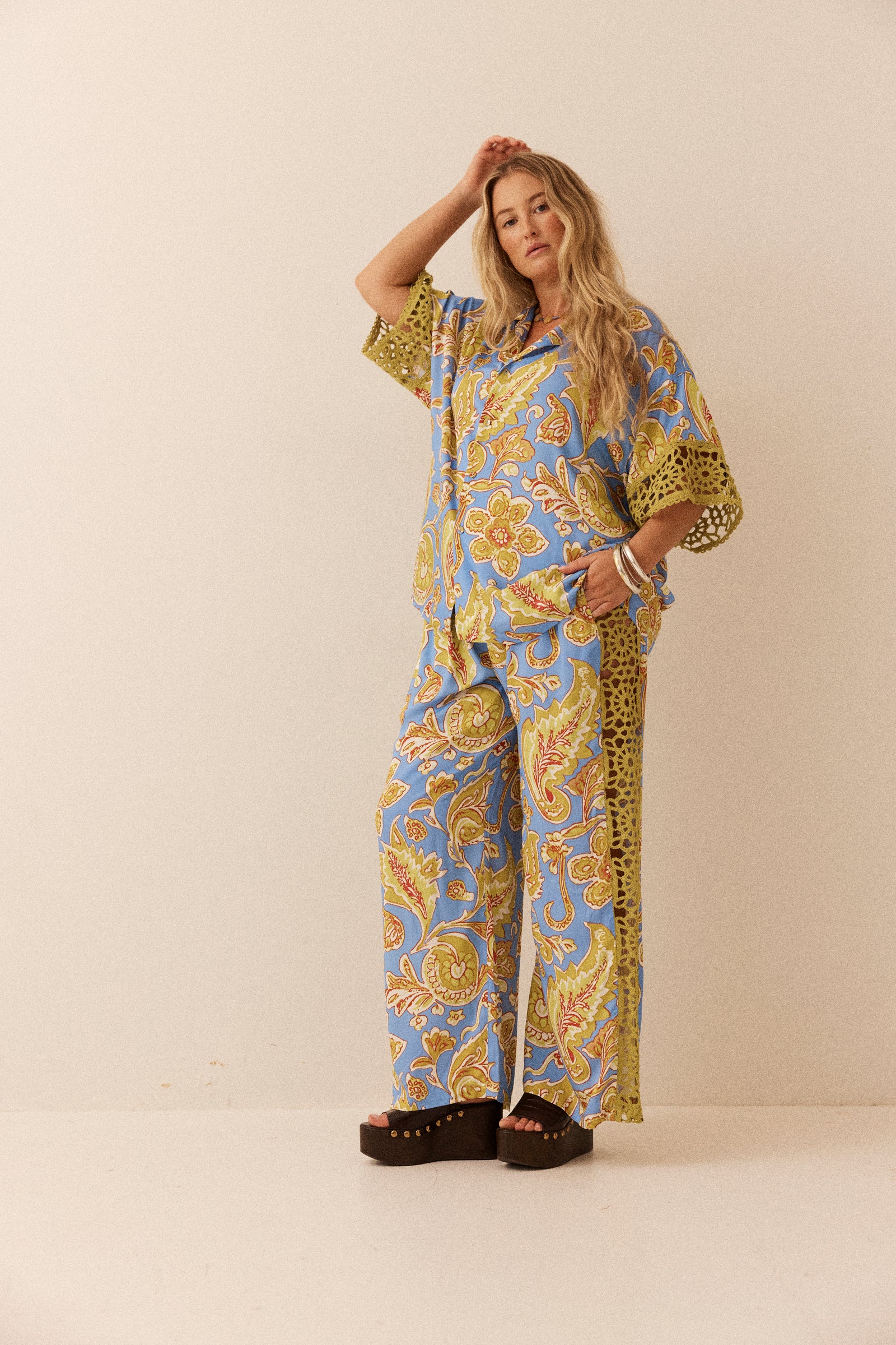 BLUE MILLER LIU BLOUSE