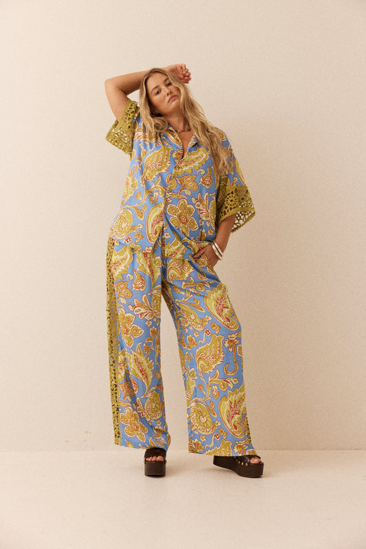 BLUE MILLER BLOUSE & PANT