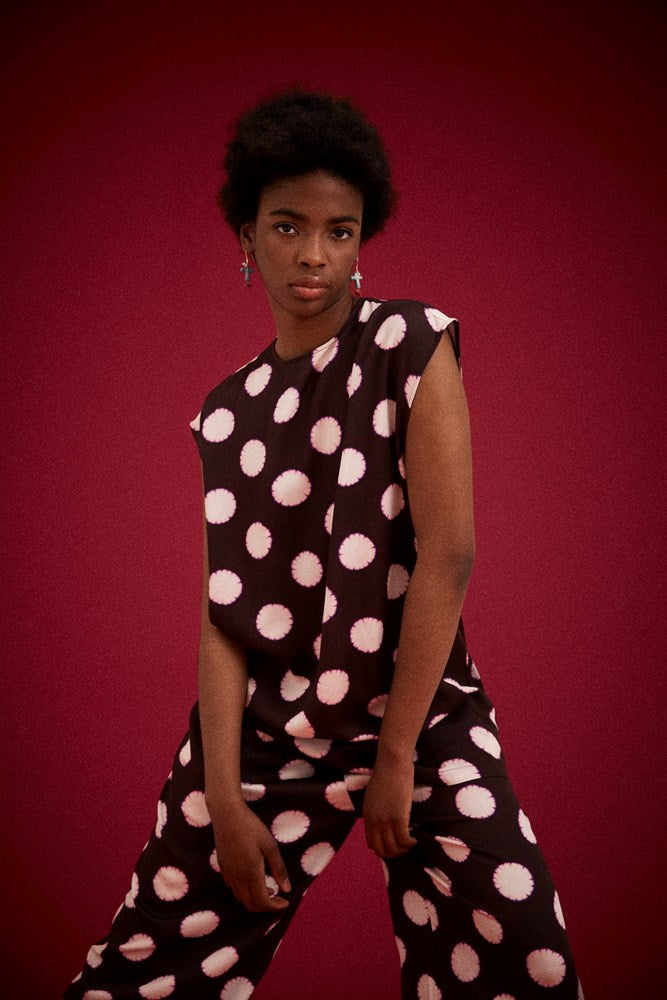 BOWIE SPOT SHIFT MINI DRESS