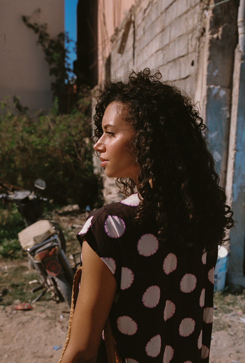 BOWIE SPOT SHIFT MINI DRESS