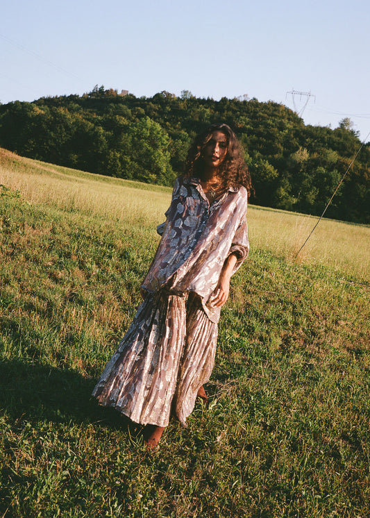 Collector Asa Shirred Maxi Skirt
