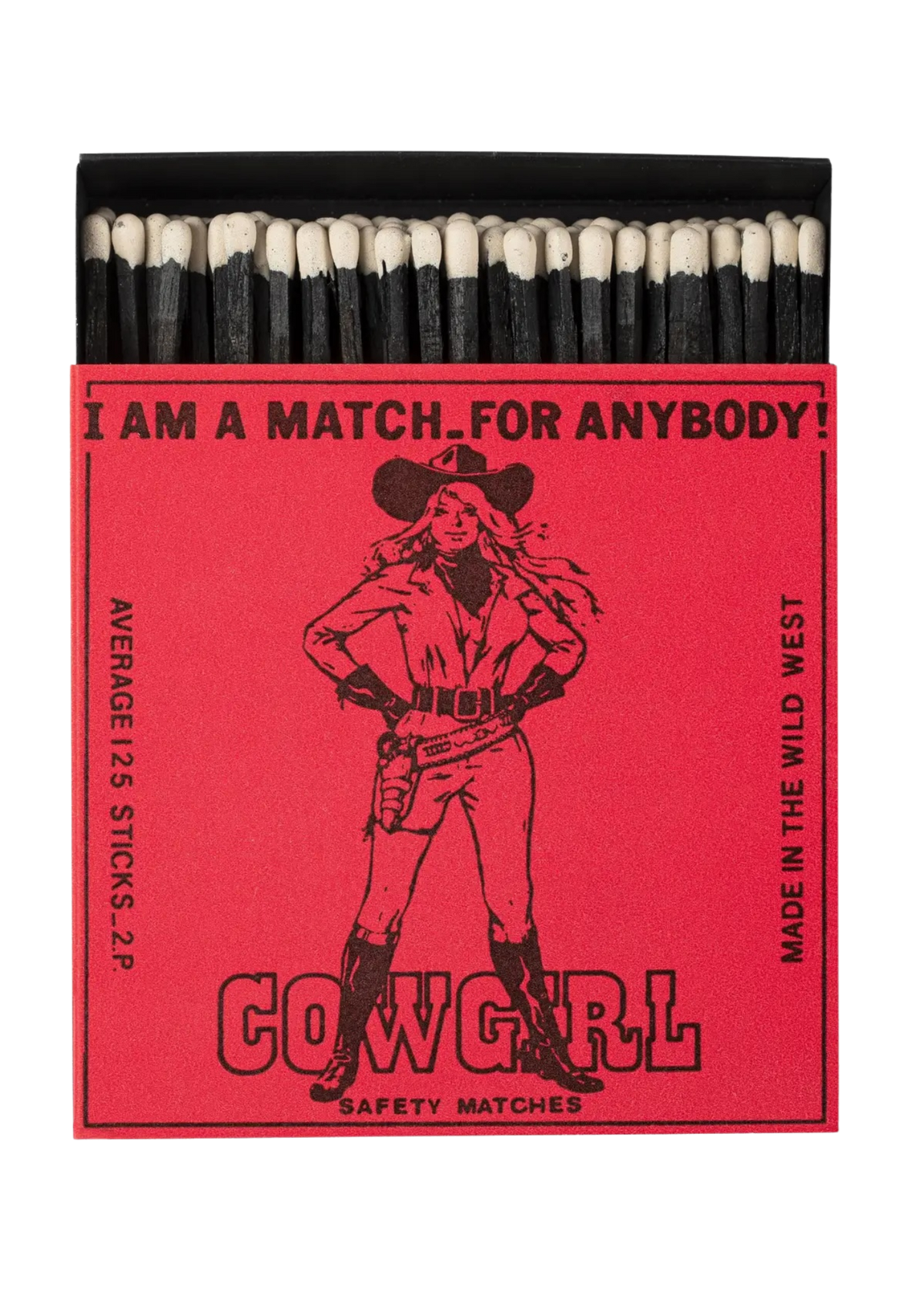 Cowgirl Square Matchboxes