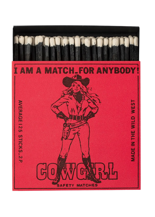 Cowgirl Square Matchboxes