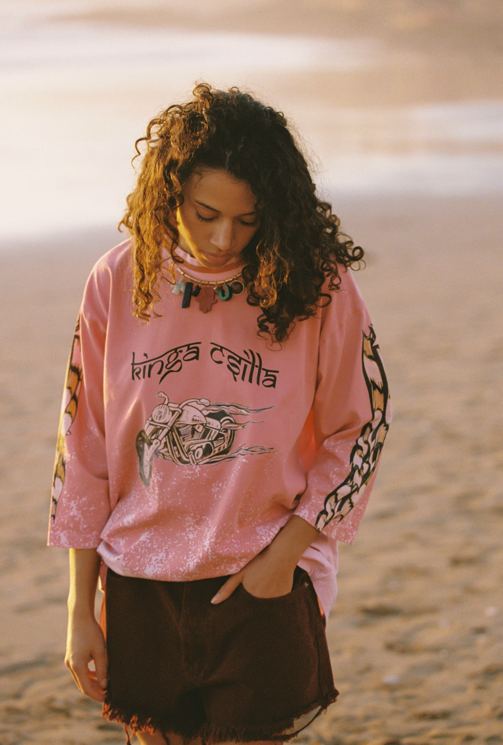 FADED CORAL DESERT RACER TEE