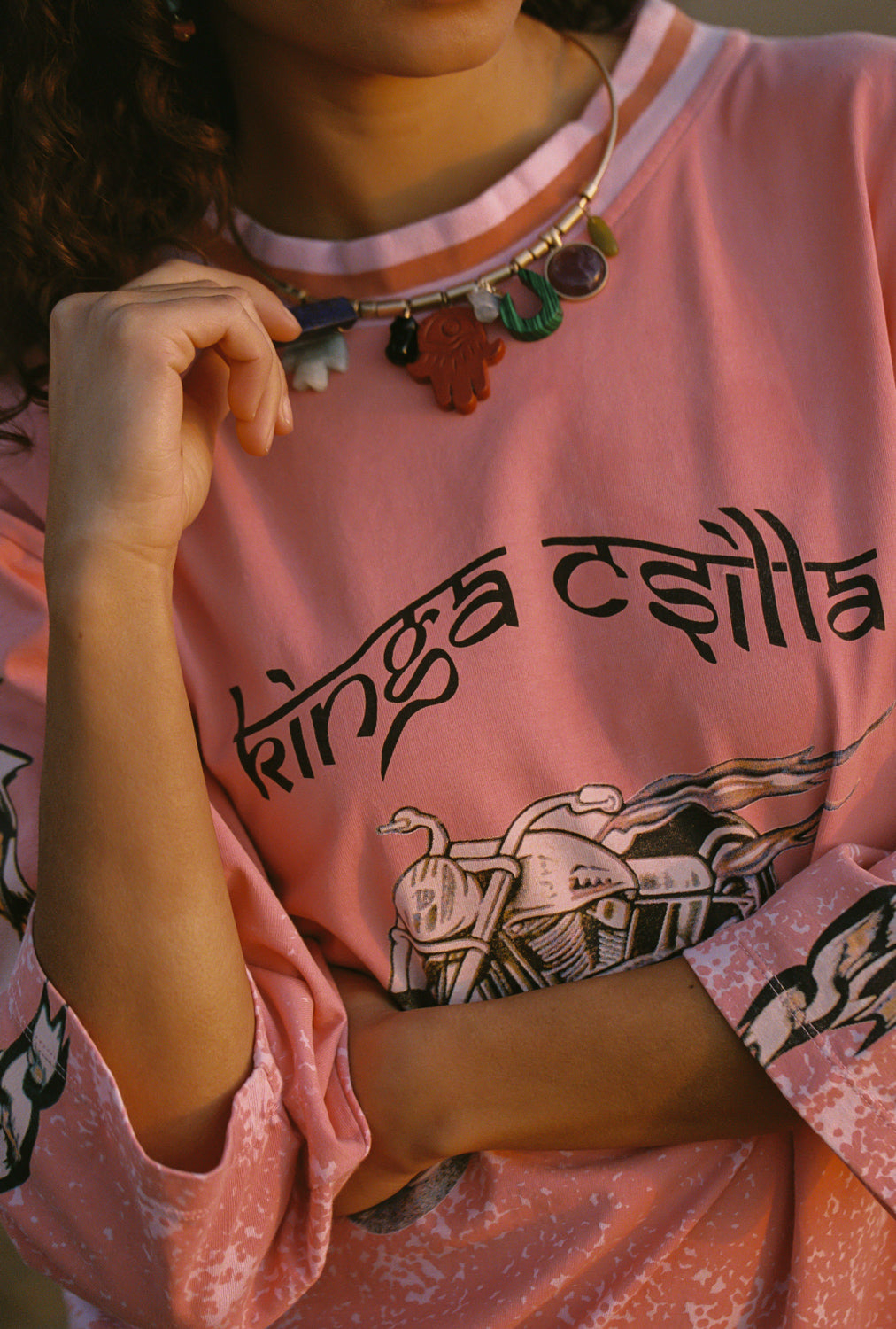 FADED CORAL DESERT RACER TEE