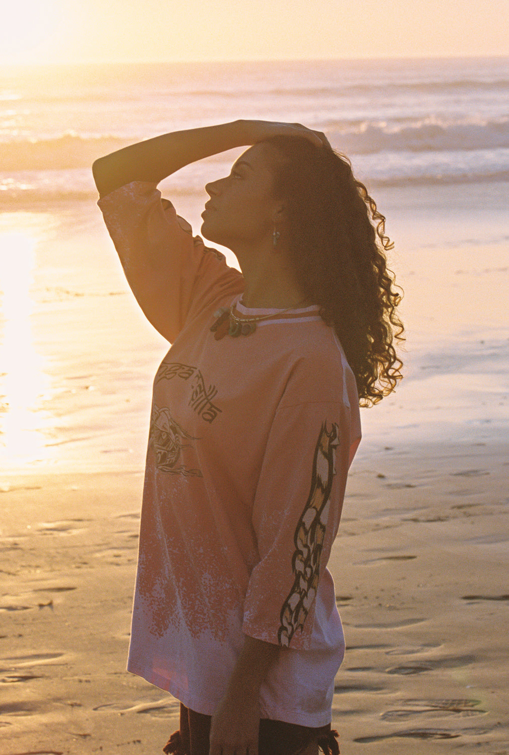 FADED CORAL DESERT RACER TEE
