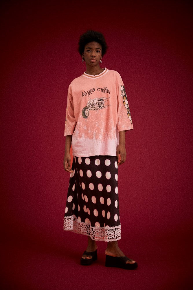 FADED CORAL DESERT RACER TEE