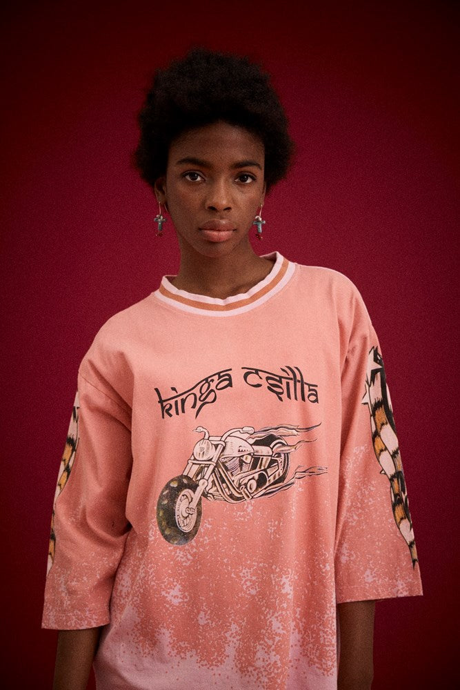 FADED CORAL DESERT RACER TEE