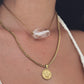 RADIATE CLEAR QUARTZ CHARM NECKLACE