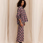 ETOFFE CHECK COLUMN SKIRT