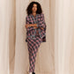 ETOFFE CHECK COLUMN SKIRT