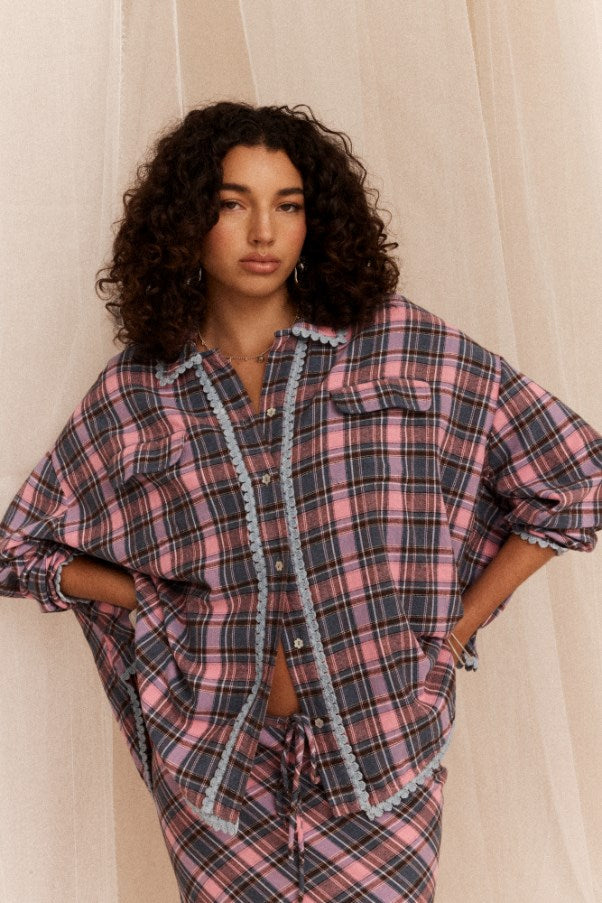 ETOFFE CHECK CHALM SHIRT